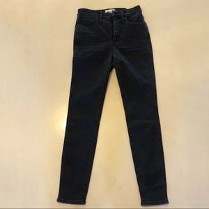 New-Madewell 10” High Rise Skinny Jeans Ashy Black Color- Size W27